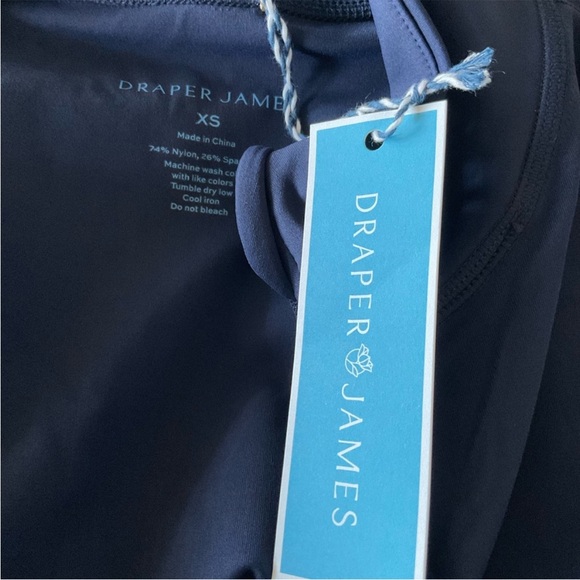 NWT Draper James Warm Up Jacket Nassau Navy Size XS - Picture 4 of 5